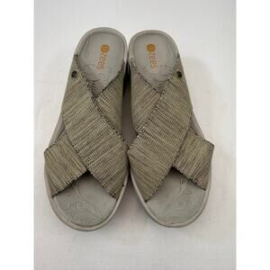 BZees Comfort Stretch Slide Sandals Desire Womens Size 7.5 Resort Cruise Summer